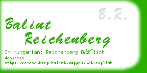 balint reichenberg business card